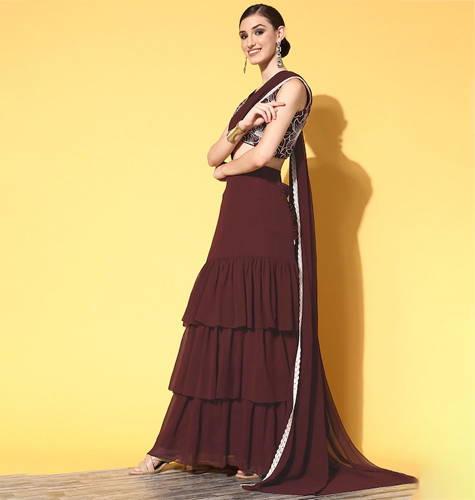 Solid Saree